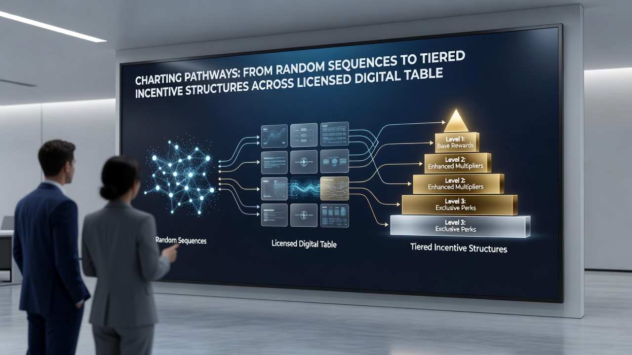 Flowchart depicting data pathways from RNG outputs through analytics to tiered loyalty rewards on digital gaming platforms